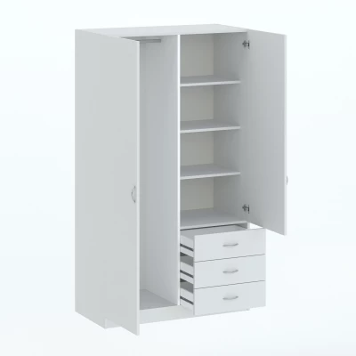 Keskeny előszobai szekrény 97 cm ROSHARON - fehér