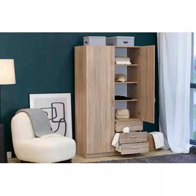 Keskeny előszobai gardrób 97 cm ROSHARON - sonoma tölgy