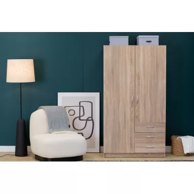 Keskeny előszobai gardrób 97 cm ROSHARON - sonoma tölgy