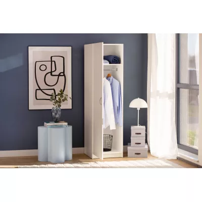 Keskeny előszobai szekrény 51 cm ROSHARON - fehér