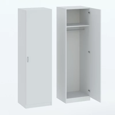 Keskeny előszobai szekrény 51 cm ROSHARON - fehér