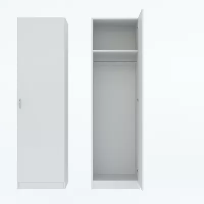 Keskeny előszobai szekrény 51 cm ROSHARON - fehér