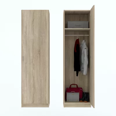 Keskeny előszobai gardrób 51 cm ROSHARON - sonoma tölgy