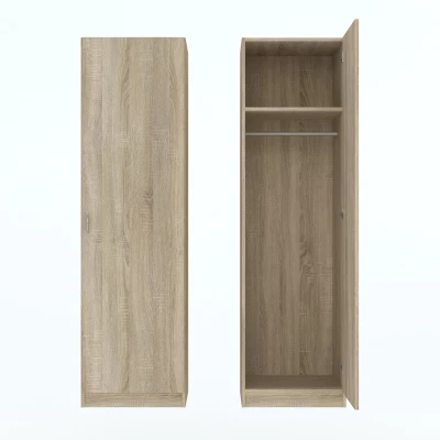 Keskeny előszobai gardrób 51 cm ROSHARON - sonoma tölgy