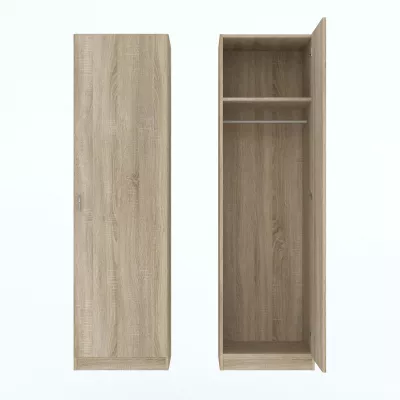 Keskeny előszobai gardrób 51 cm ROSHARON - sonoma tölgy