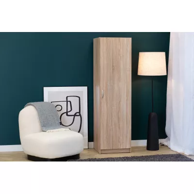 Keskeny előszobai gardrób 51 cm ROSHARON - sonoma tölgy