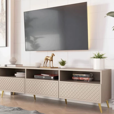 Széles TV-állvány TAGO - homokbézs