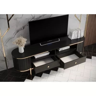TV-állvány TEYO - 180 cm, fekete
