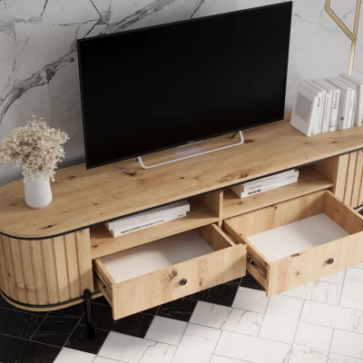 TV állvány TEYO - 180 cm, artisan tölgy