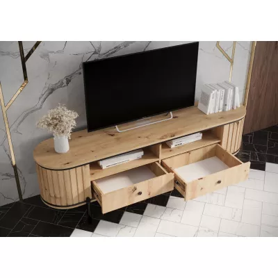 TV állvány TEYO - 180 cm, artisan tölgy