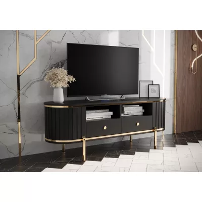 TV-állvány TEYO - 150 cm, fekete