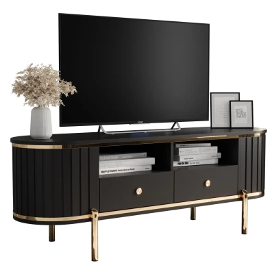 TV-állvány TEYO - 150 cm, fekete