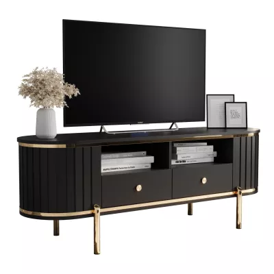 TV-állvány TEYO - 150 cm, fekete