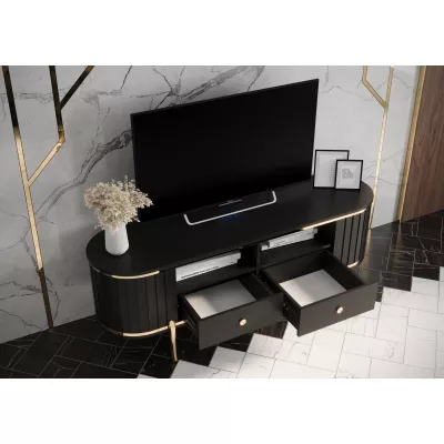 TV-állvány TEYO - 150 cm, fekete