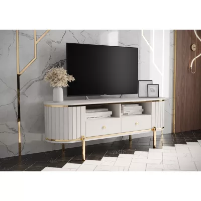 TV-állvány TEYO - 150 cm, fehér
