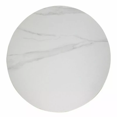 Kerek étkezőasztal 90 cm KAMILO - fehér / fekete