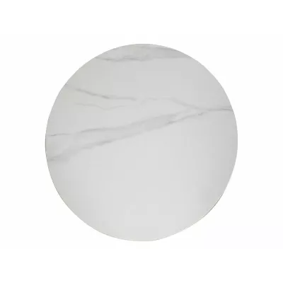 Kerek étkezőasztal 90 cm KAMILO - fehér / fekete