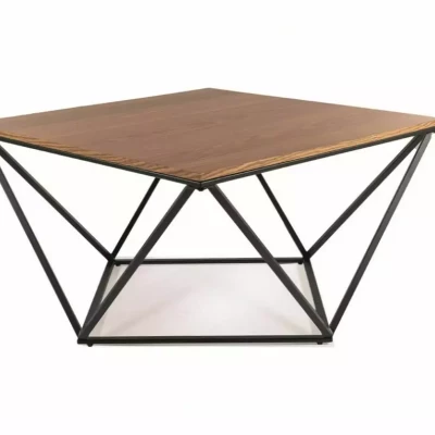 SULO design dohányzóasztal - diófa / fekete