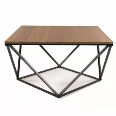 SULO design dohányzóasztal - diófa / fekete