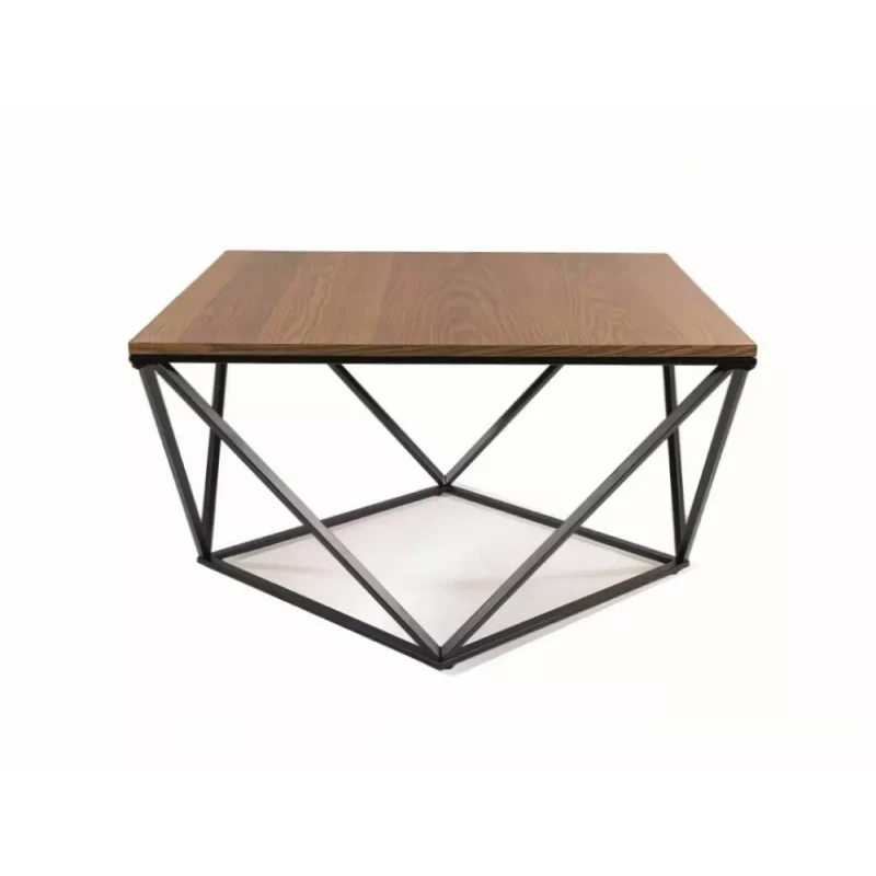 SULO design dohányzóasztal - diófa / fekete