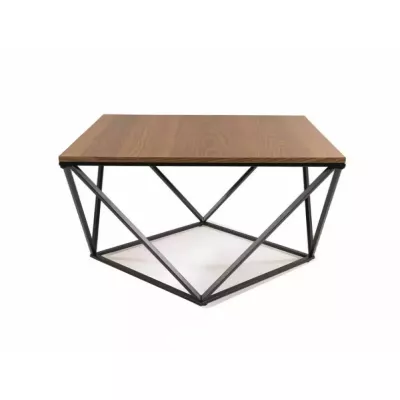SULO design dohányzóasztal - diófa / fekete