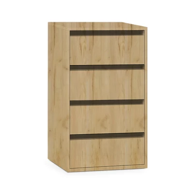 Négyfiókos szett 200 és 230 cm-es UNIV szekrényhez - aranyszínű artisan tölgyfa