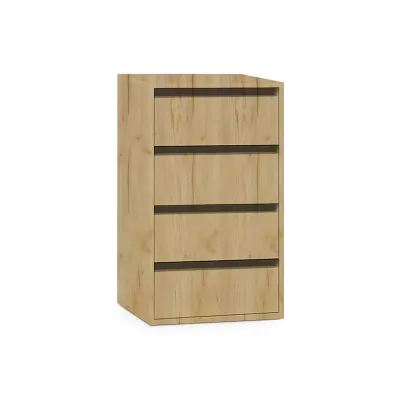 Négyfiókos szett 200 és 230 cm-es UNIV szekrényhez - aranyszínű artisan tölgyfa