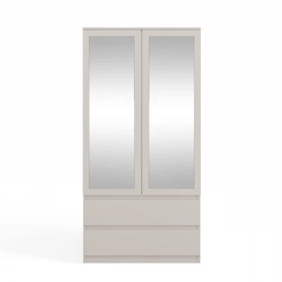 Előszobai gardrób 90 cm tükörrel TAAVI - kasmír