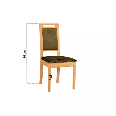 Étkezőszék DEANA 15 - unokája tölgy / zöld