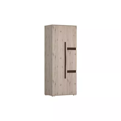 Tágas gardrób 80 cm ALINA - sonoma tölgy / csokoládé