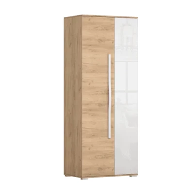 Gardrób 80 cm ALEXANDRA - aranytölgy / fehér