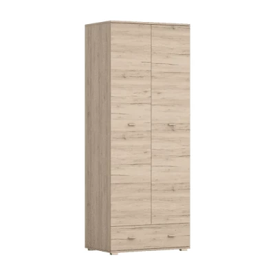 Gardróbszekrény 80 cm fiókkal ALBINA - san remo tölgyfa