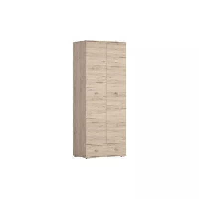 Gardróbszekrény 80 cm fiókkal ALBINA - san remo tölgyfa