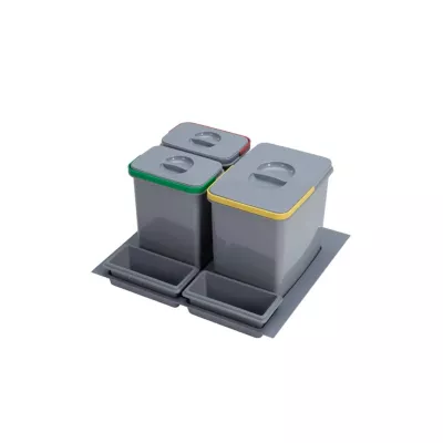 Beépített szemetes UNI - 60 cm, szürke