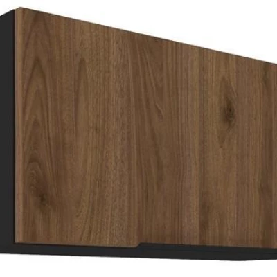 TOVA páraelszívó szekrény - szélesség 80 cm, okapi diófa / fekete