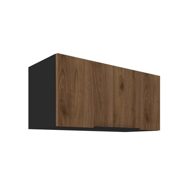 TOVA páraelszívó szekrény - szélesség 80 cm, okapi diófa / fekete