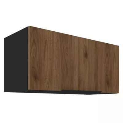 TOVA páraelszívó szekrény - szélesség 80 cm, okapi diófa / fekete