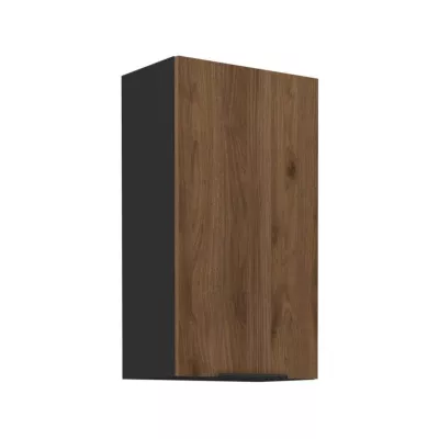 TOVA magas faliszekrény - szélesség 50 cm, okapi diófa / fekete
