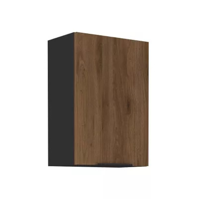 TOVA felső konyhaszekrény - szélesség 50 cm, okapi dió / fekete