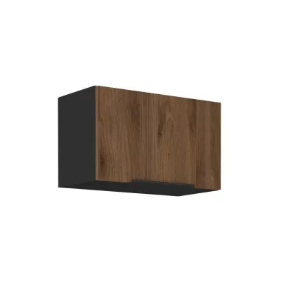 TOVA páraelszívó szekrény - szélesség 60 cm, okapi diófa / fekete
