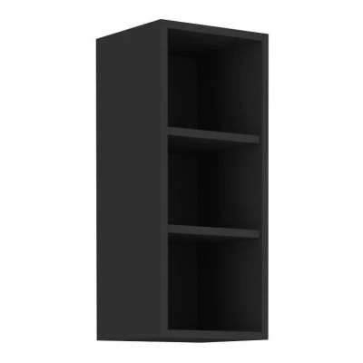 Felső nyitott szekrény SAJU - szélesség 30 cm, fekete