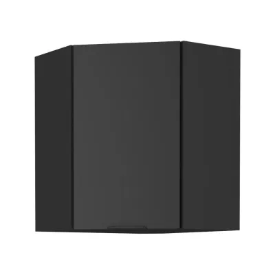 Felső sarokszekrény SAJU 1 - 60x60 cm, fekete
