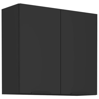 Felső konyhaszekrény SAJU - szélesség 80 cm, fekete