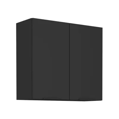 Felső konyhaszekrény SAJU - szélesség 80 cm, fekete