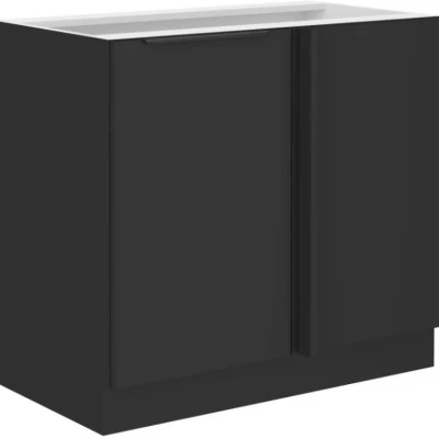SAJU bővíthető sarokszekrény - szélesség 105 cm, fekete