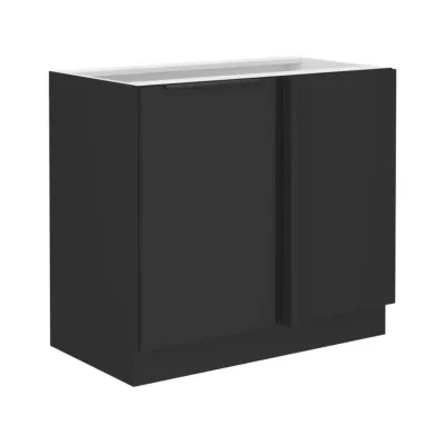 SAJU bővíthető sarokszekrény - szélesség 105 cm, fekete