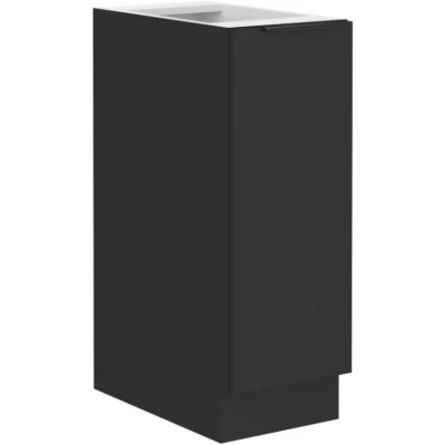 Kihúzható szekrény SAJU - szélesség 30 cm, fekete