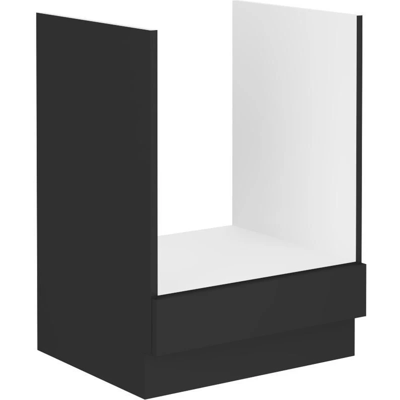 SAJU tűzhelyszekrény - 60 cm, fekete