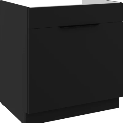 SAJU mosogató alsószekrény - szélesség 80 cm, fekete