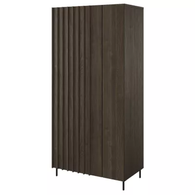 Kétajtós szekrény 92 cm MEXIA - portland kőris / fekete